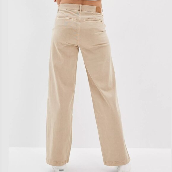 AMERICAN EAGLE AE Stretch Low-Rise Baggy Wide-Leg Pant, Size 16 Long - Picture 2 of 4